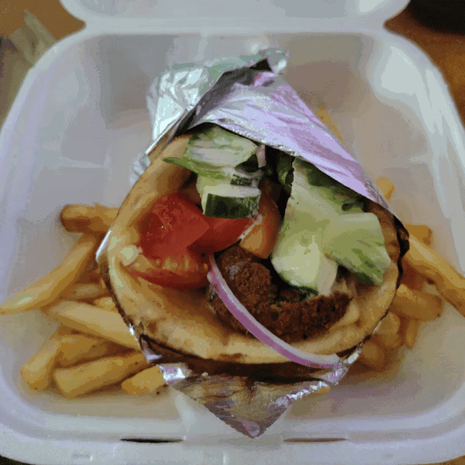 Gyro with fries